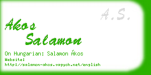 akos salamon business card