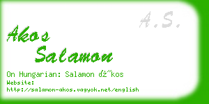 akos salamon business card